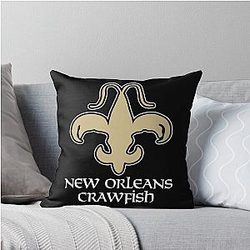 Art for New Orleans Saints Throw Pillow