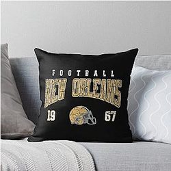 Art for New Orleans Saints Throw Pillow
