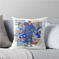 New York Hockey Team Design Throw Pillow