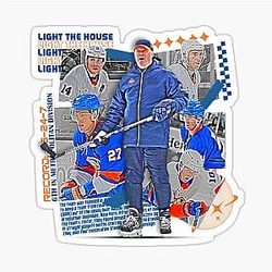 New York Hockey Team Design Sticker