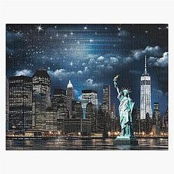 Amazing Nighttime in New York Jigsaw Puzzle