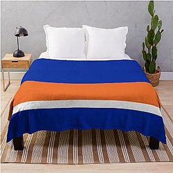 New York Islanders Home Jersey Colours Throw Blanket