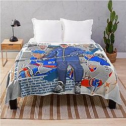 New York Hockey Team Design Throw Blanket