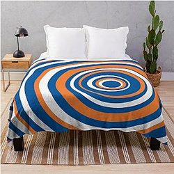 Team New York Islanders Circles Throw Blanket