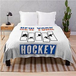 New York hockey blanket