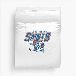 New York Saints Skeleton Duvet Cover