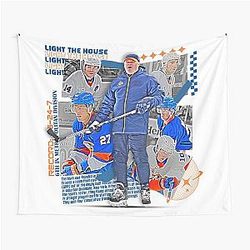 New York Hockey Team Design Tapestry