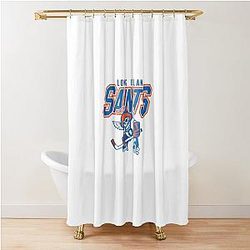 New York Saints Skeleton Shower Curtain