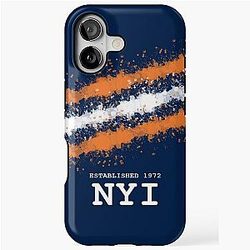 New York Blue Retro Hockey Phone Case for iPhone Tough Case