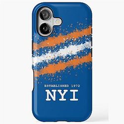 New York Blue Hockey iPhone Tough Case