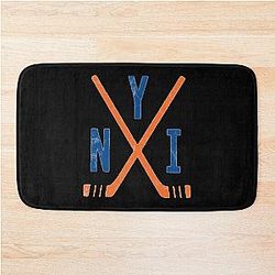 Hockey New York Islanders White Classic Bath Mat