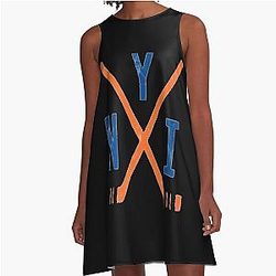 Hockey New York Islanders Classic T-Shirt A-Line Dress