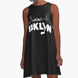 Brooklyn Islanders New York T-Shirt A-Line Dress