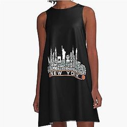Art New York Knicks A Line Dress