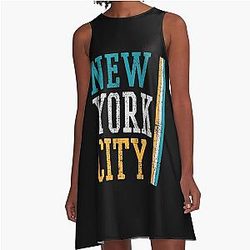 New York City A Line Dress