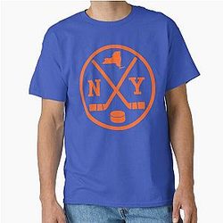 Retro New York Hockey Emblem Classic T-Shirt