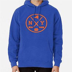 Retro New York Hockey Vintage NY Pullover Hoodie
