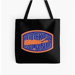Art New York Islanders Over Print Tote Bag
