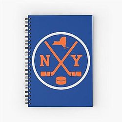 Retro New York Hockey Emblem NY Spiral Notebook