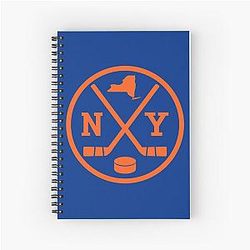 Retro New York Hockey Emblem Vintage NY Notebook