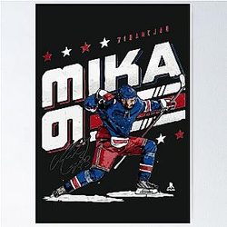 Mika Zibanejad New York Hockey Poster