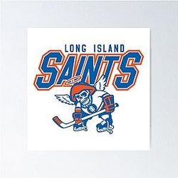 New York Saints Skeleton Poster
