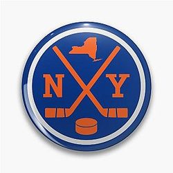 Retro New York Hockey Vintage NY Pin