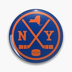 Retro New York Hockey Vintage NY Pin
