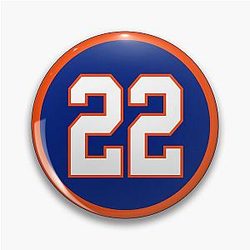 Mike Bossy Number 22 New York Islanders Jersey Pin