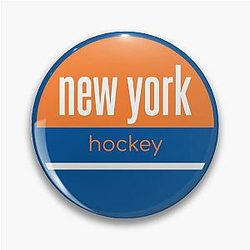 New York hockey pin