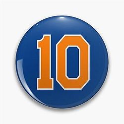 Walt Frazier New York Knicks Number 10 Jersey Inspired Pin