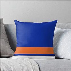 New York Islanders Jersey Colours Throw Pillow