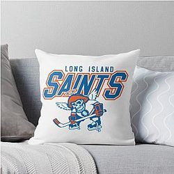 New York Saints Skeleton Throw Pillow