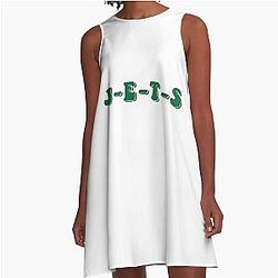 New York Jets Funky Retro A-Line Dress
