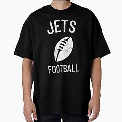 JETS FOOTBALL - WHITE PRINT Oversized T-Shirt