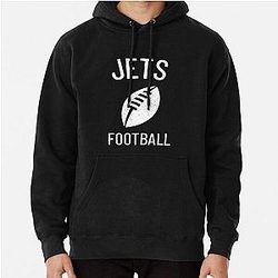 JETS FOOTBALL WHITE PRINT Pullover Hoodie