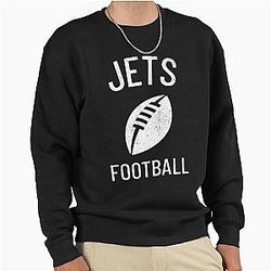 JETS FOOTBALL - WHITE PRINT - FOOTBALL COLLECTION Pullover Sweatshirt