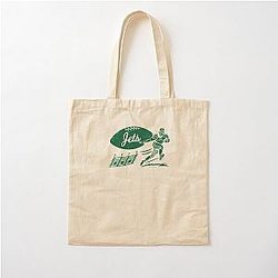 Vintage Football New York Jets Green Jets Cotton Tote Bag