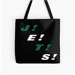 Jets JETS Chant All Over Print Tote Bag
