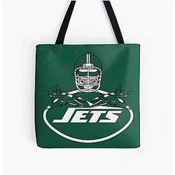 Jets Skull Tote Bag