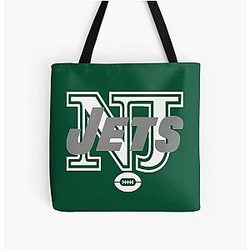 NJ Jets All Over Print Tote Bag