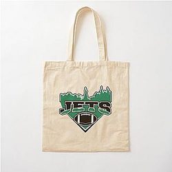 Jets Football Skyline Cotton Tote Bag