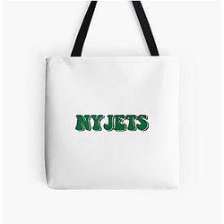 New York Jets Retro Gameday All Over Print Tote Bag