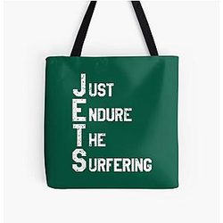 JETS Just Endure All Over Print Tote Bag