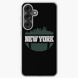 Retro Jets Football Vintage New York City Skyline Samsung Galaxy Soft Case