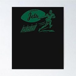 Vintage Football New York Jets Poster