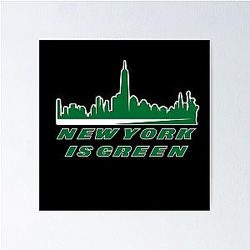 New York Jets Skyline Poster