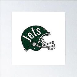New York Jets Helmets Poster