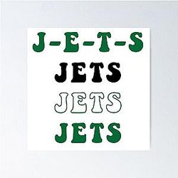 New York Jets Retro Chant Poster