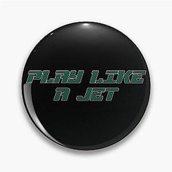 Play Like A Jet New York Jets American Football Fan Art Pin